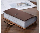 Credit Card Holder,Leather Business Card Organizer with 96 Card Slots