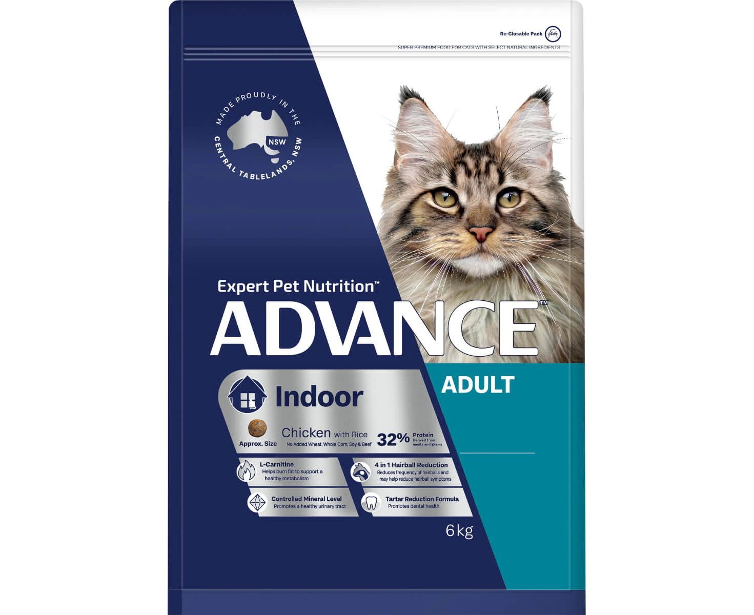 Advance Indoor Chicken and Rice Dry Cat Food