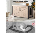 Pawz Enclosed Cat Litter Cabinet Box Furniture Kitty Toilet Tray Pet House Table