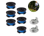 Trimmer Replacement Spool Line Compatible Ryobi One+ AC14RL3A 18V, 24V,40V Cordless Trimmers(6 Spool and 2 Cap)