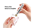 Perfume Atomiser Travel Portable Mini Refillable Bottle Scent Pump Spray - Silver