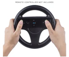 TechFlo Steering Racing Wheel Compatible with Nintendo Wii WiiU Mario Kart - Black