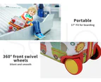 Bopeep Kids Ride On Suitcase Children Travel Luggage Carry Bag Trolley Zoo