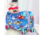 Bopeep Kids Ride On Suitcase Children Travel Luggage Carry Bag Trolley Cars