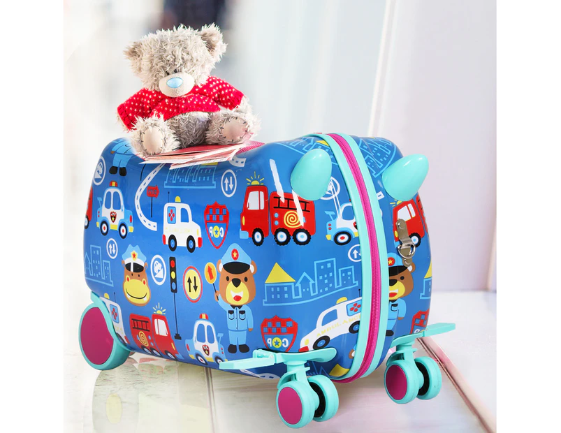 Bopeep Kids Ride On Suitcase Children Travel Luggage Carry Bag Trolley Cars