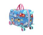 Bopeep Kids Ride On Suitcase Children Travel Luggage Carry Bag Trolley Cars