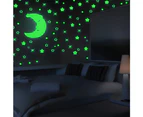 Glow In The Dark Stickers(529pcs), Luminous Moon Dots Stars Wall Ceiling Decal Murals for Girl Boy Kids