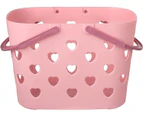 Shower Caddy Basket Tote, Plastic Storage Basket with Handles Portable Bath Organizer