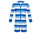 Babes in the Shade - Boy's Sea Stripe UV Suit UPF 50+