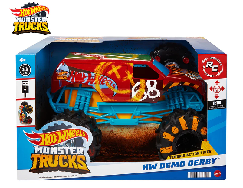 Hot Wheels Monster Trucks: HW Demo Derby RC Vehicle Toy