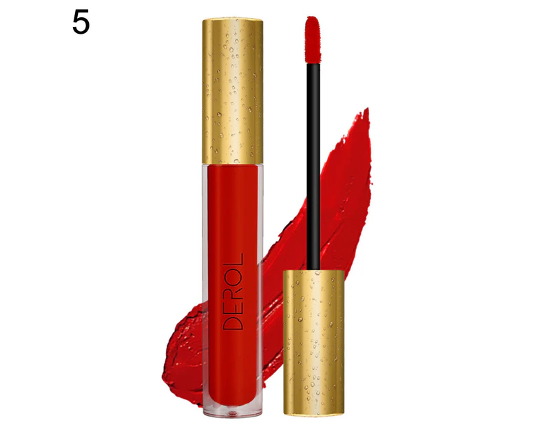 5.5ml Lip Gloss Non-Stick Matte Effect Natural Lip Glaze Long Lasting Tint Colors Makeup Cosmetic for Women-5