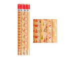 4 x Dats 3mx70cm Kraft Christmas Wrapping Paper - Assorted