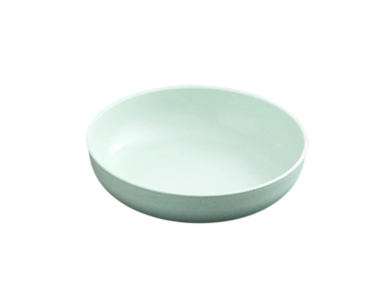 Dinner Plate Solid Color Easy Cleaning Microwave Safe Food Grade Tableware Round Shape Food Plate Home Anti-Slip Base Dinner Dish Kitchen Supplies-Green