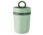 330ml Tumbler Cup Heat-proof Air-tight Silicone Removable Washable Soup Bottle for Kid-Green