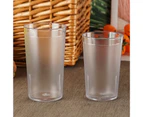 210/280/350/450ml Drinking Glass Restaurant Style Breaking Resistant Transparent Acrylic Highball Drinking Tumbler for Party-S