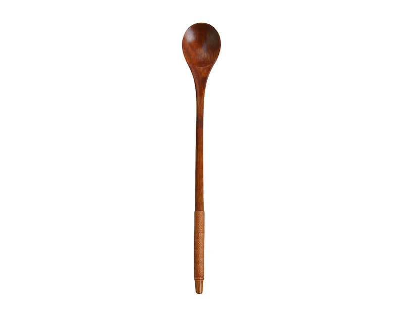 Soup Scoop Long Handle Deluxe Wooden Multifunction Stirring Spoon for Kitchen-2#