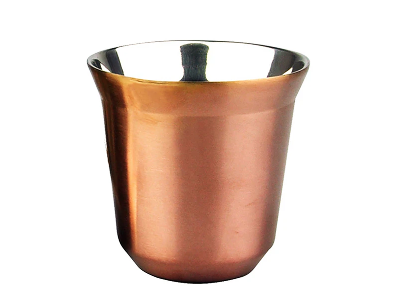 Water Cup Smooth Reliable Durable Coffee Capsule Cup for Bar Restaurant-Rose Gold