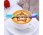 4Pcs Christmas Stainless Steel Coffee Tea Mixing Spoons Dessert Snacks Tableware-Rose Gold