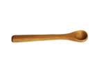 6Pcs Bamboo Long Handle Deep Spoon Flatware Coffee Honey Drinking Kitchen Gadget