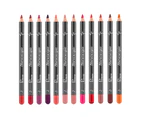 12Pcs Lipstick Pen Long Lasting Charming Light Weight Waterproof Lip Liner