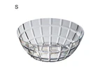 Salad Bowl Eco-friendly Large Capacity Plastic Snack Serving Salad Bowl for Home-Grey