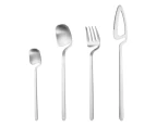 4Pcs/Set Flatware Set Multifunctional Easy to Use Stainless Steel Restaurant Party Tableware Set for Cooking-Stainless Steel