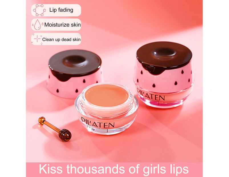 7.5g Lip Care Balm Delicate Exquisite Easy-carrying Lip Care Sleeping Masque for Girl -Light Pink