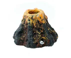Fish Tank Aquarium Stone Ornament Oxygen Bubble Pump Air Volcano Shape Decor-S