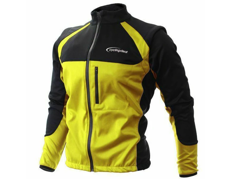 Cycling Bicycle Bike Jersey Wind Rain Jacket Vest Yellow