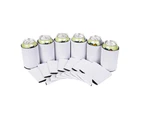 10Pcs Thermal Insulated Beer Can Cover Beverage Drink Bottle Tin Sleeve Holder-White