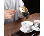 Tea Scoop Lustrous Anti-scalding Brass Antique Ceremonial Loose Leaf Tea Scoop with Tea Tool Tearoom Supplies-Yellow