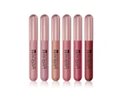 6Pcs/Set Lip Glaze Gentle Texture Moisturizing Mini Beauty Lipstick Gloss Tint for Girl -6pcs
