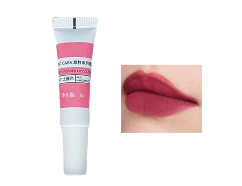 6g Lip Glaze Foggy Effect Delicate Mild Beautiful Non-fade Party Cosmetics Lightweight Velvet Matte Lip Clay for Student-4