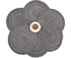 Round Placemats Set of 6,Woven Washable Heat Resistant Table Mats