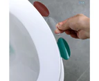 3Pcs Toilet Seat Lifter Handle Toilet Cover Handle Avoid Touching Toilet Seat Lifter Maintain Hand Hygiene - White
