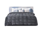 Winter Warm Bedspread Quilt Doona Queen King Mink Blanket - Grey