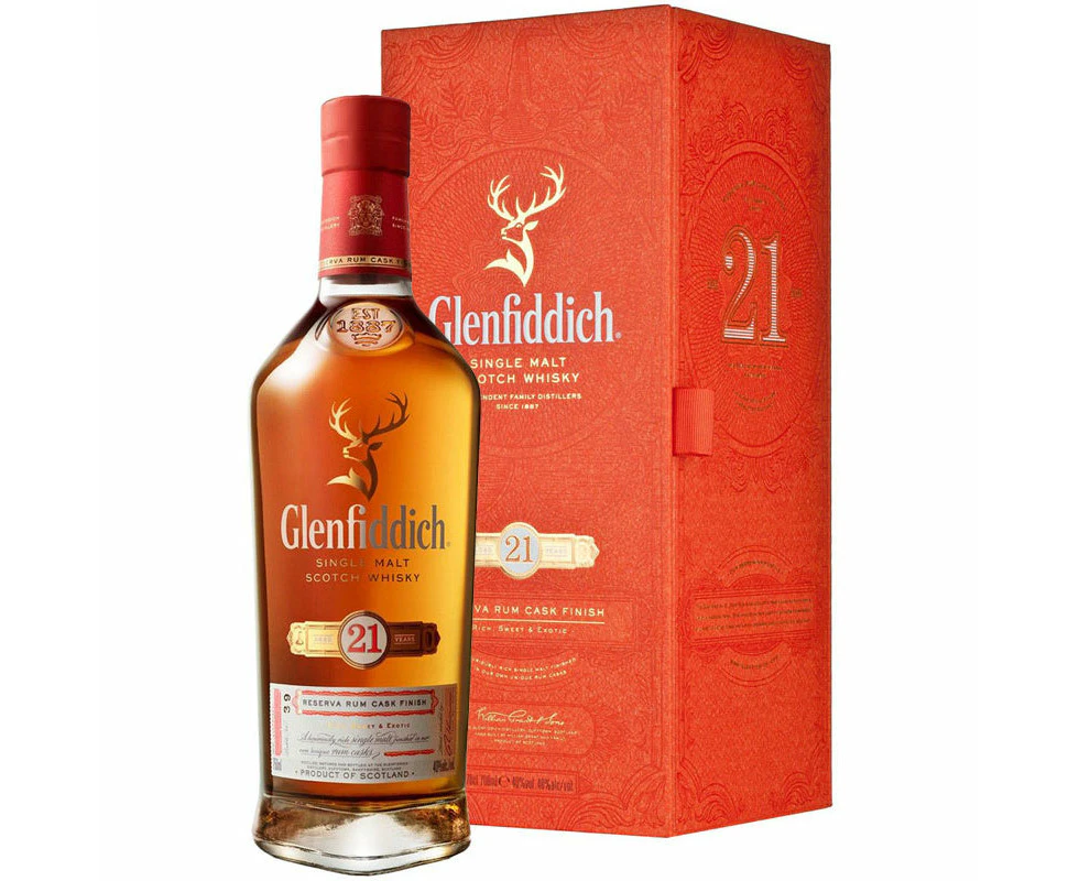 Glenfiddich 21 Year Old Reserva Rum Cask Finish Whisky 700ml