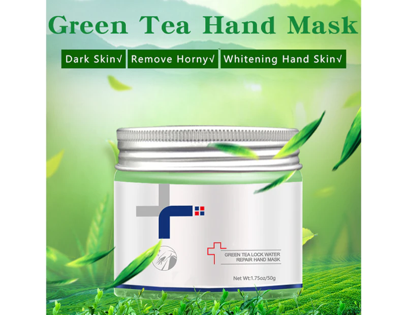 50ml Hand Masque Moisturizing Nourish Skin Whitening Green Tea Exfoliating Calluses Hand Cream for Hand SPA -50ML