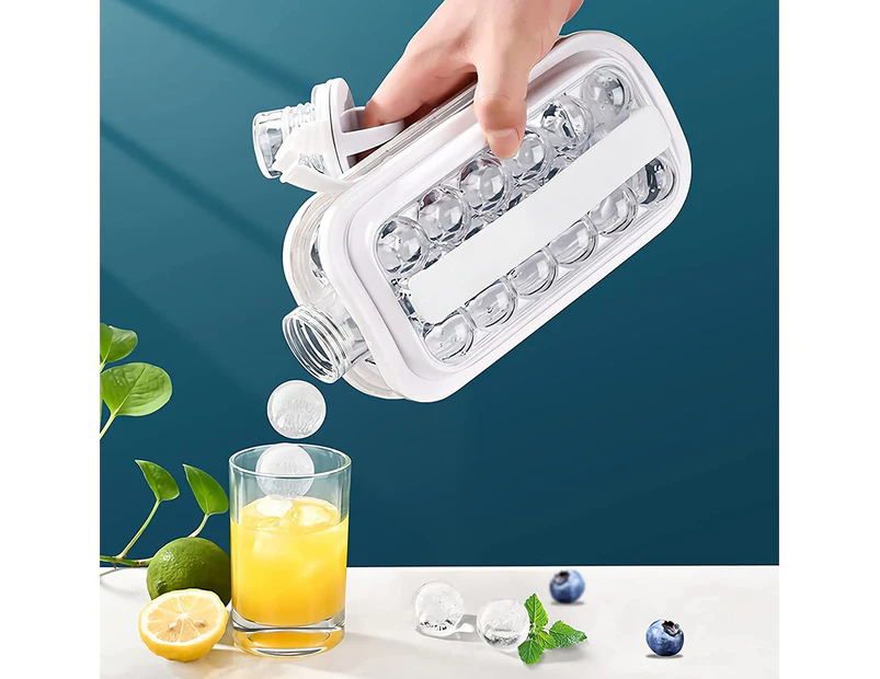 17 Grids Ice Cube Tray 2 In 1 Portable Ice Ball Maker Kettle Ice Cube Molds