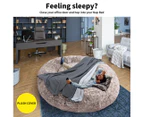 TheNapBed 1.8m Human Size Pet Bed Fluffy Calming Washing Napping Mattress Brown