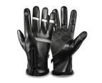Men's and women's leather work gloves - White