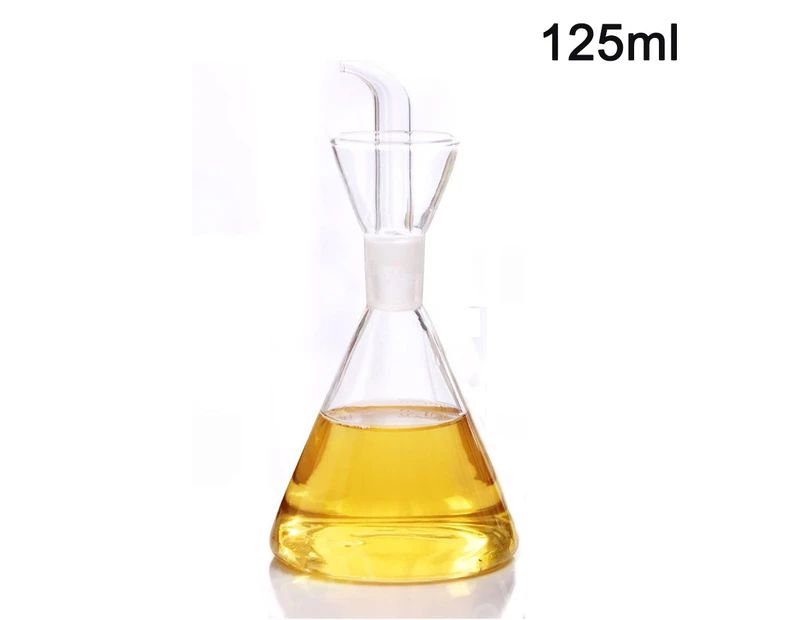 Borosilicate Glass Household Olive Oil Glass Dispenser To Control Cooking Vegetable Oil And Vinegar 125ml
