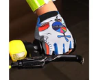 Cycling Gloves | Fingerless Gloves for Kids | Perfect for Bike, Scooter & Skateboard | Ideal for Boys and Girls - Blue