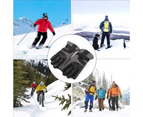 Children's waterproof ski gloves new warm plus velvet mittens cartoon pattern - Gray