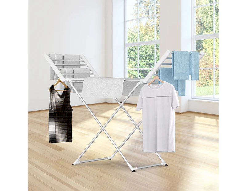 Advwin Electric Heated Towel Rack Foldable Drying Rack Standing Towel Rail Clothes Warmer