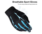 Premium Leather Workout Gloves for Women & Men - Padded Weight Lifting Gloves with Anti-Slip Design - Gym Gloves for Weightlifting, Kettlebell - Blue