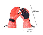 Ski Gloves Waterproof Insulated,Snow Gloves  Snowborading,Winter Skiing Gloves - Orange