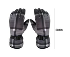 Skiing Gloves, Snow Gloves Touchscreen Waterproof Windproof Ski Gloves, Winter Warm Gloves - Gray