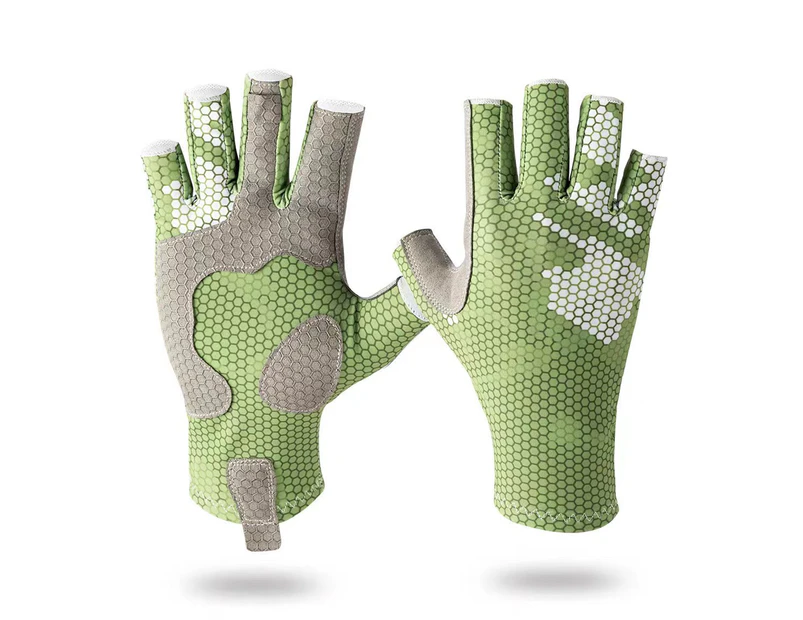 Ultraviolet protective gloves Sunscreen gloves for men and women outdoors - Green