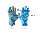 Ultraviolet protective gloves Sunscreen gloves for men and women outdoors - Navy